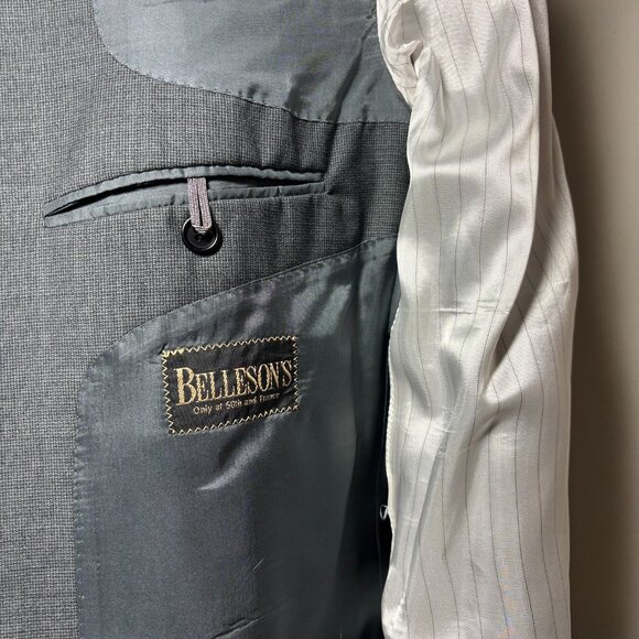 Coppley Ermenegildo Zegna Wool Sport Coat Gray Single Breasted Mens Size 40R - Picture 8 of 11